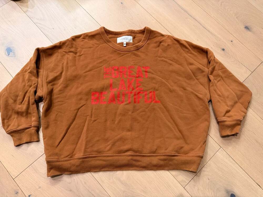 The Great The Great Lake Beautiful Sweatshirt Size 1 Brown Cotton